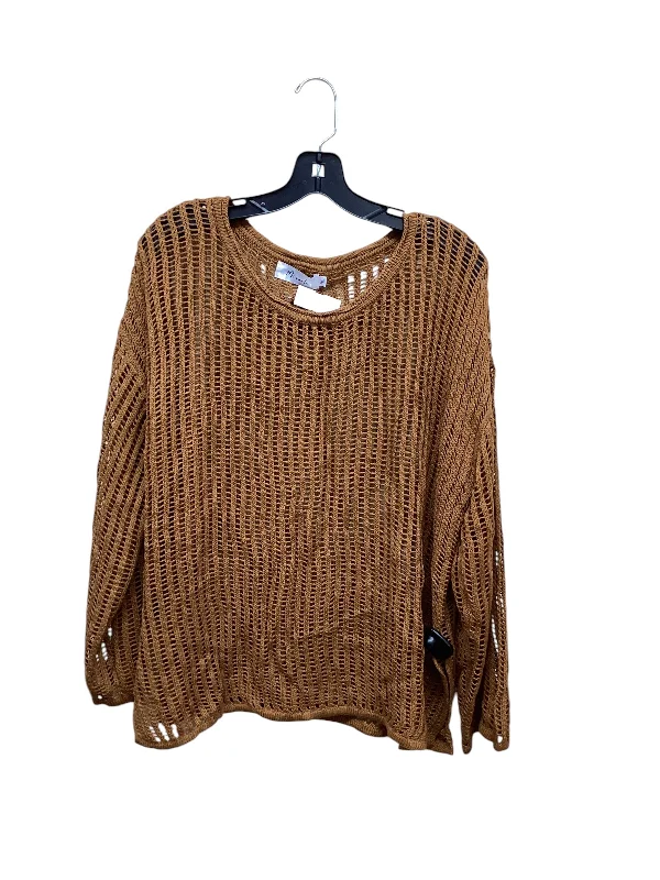 Sweater By Miracle In Bronze, Size: M