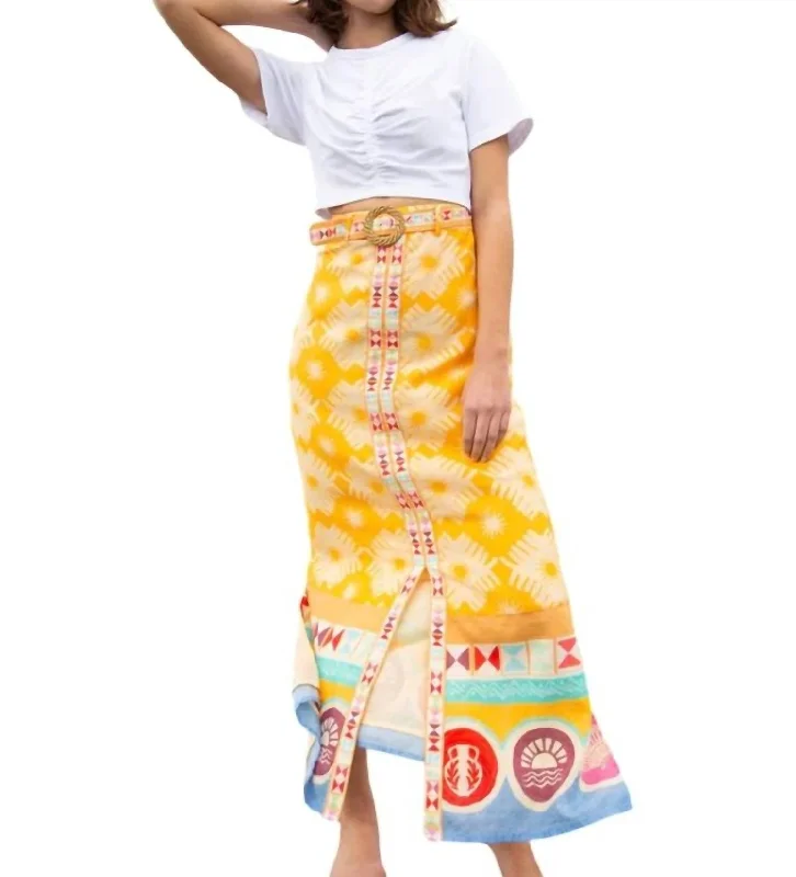 Women's Seasonal Garments Portia Skirt In Sunny Side Up