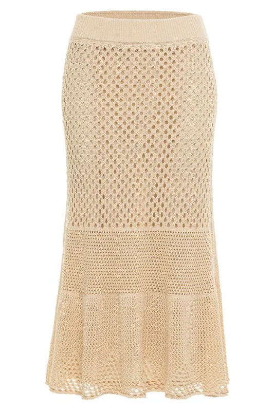 Women's Professional Outfit Alex Knit Skirt In Nude