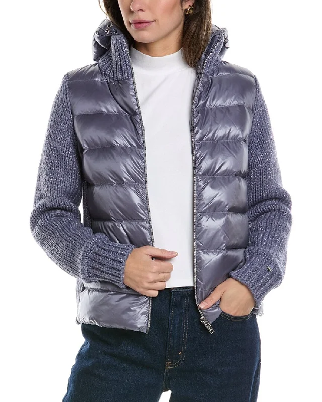 Casual Clothes For Women Herno Wool & Cashmere-Blend Down Jacket