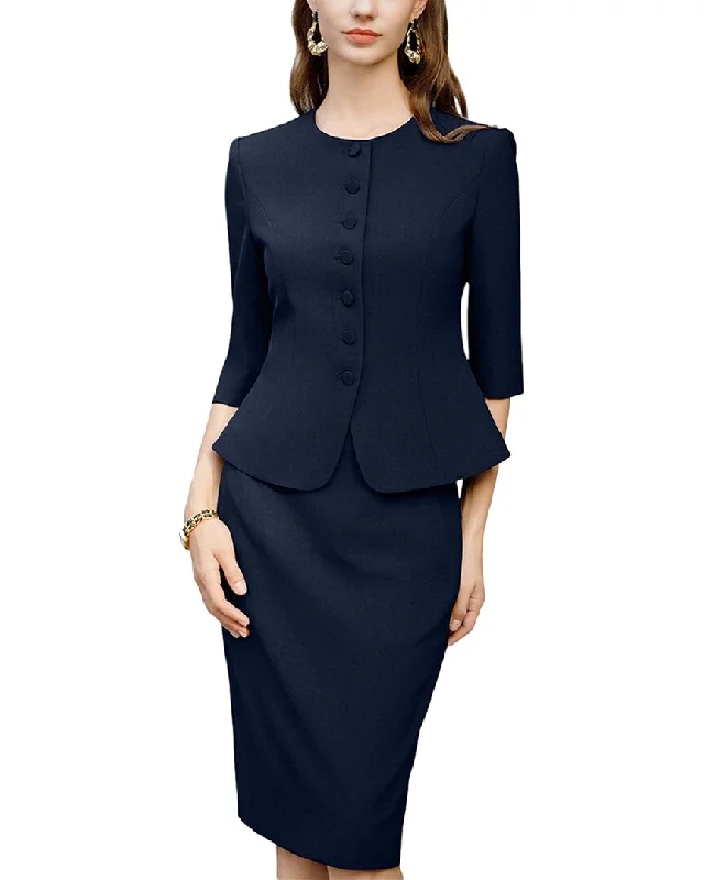 Women's Transitional Attire Anette 2pc Blazer & Skirt Set