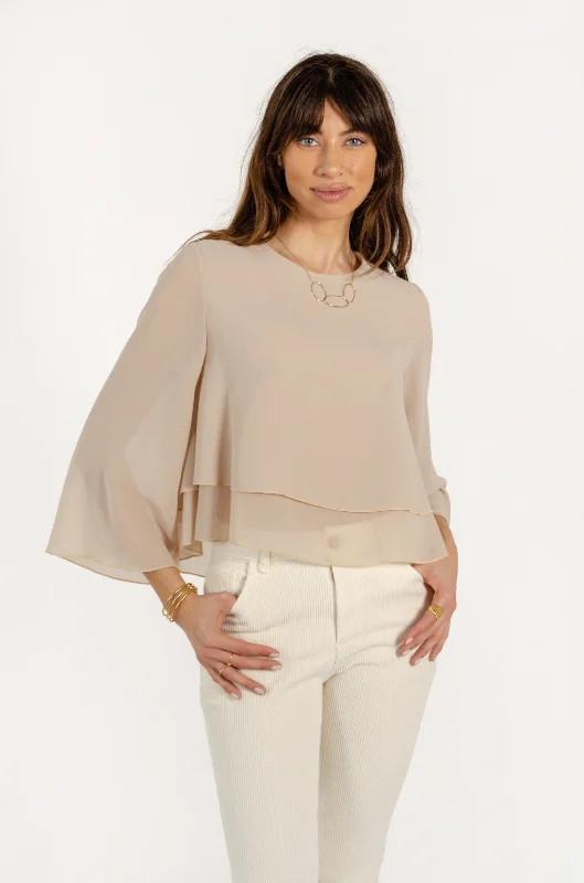 Latest Fashion Women's Transitional Attire ESTER SHIRT // BEIGE