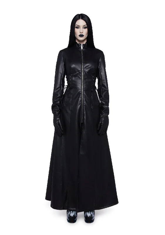 Women's Elegant Clothing Sets Eerie Enchantment Trench Coat