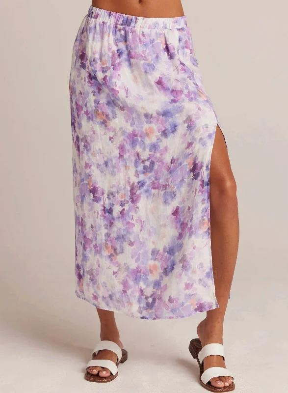 Women's Professional Garments High Waist Maxi Skirt In Floral