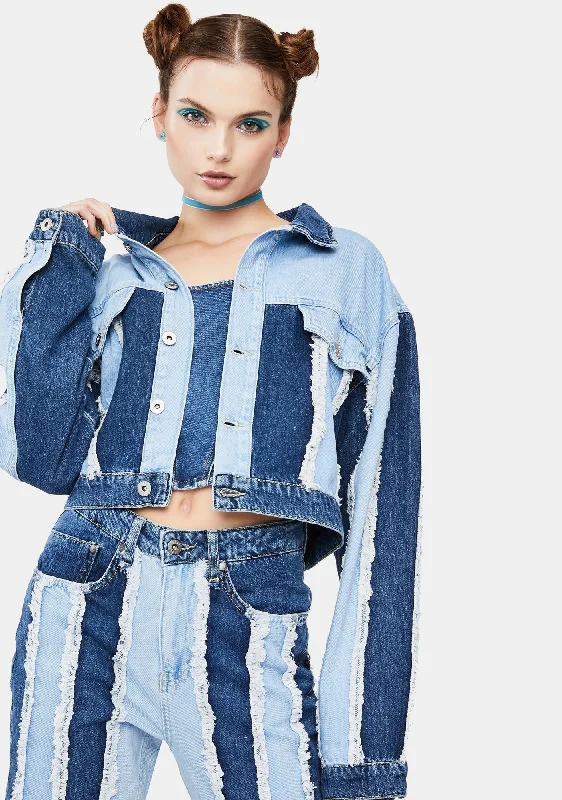 Women's Party Outfit Outcast Denim Jacket