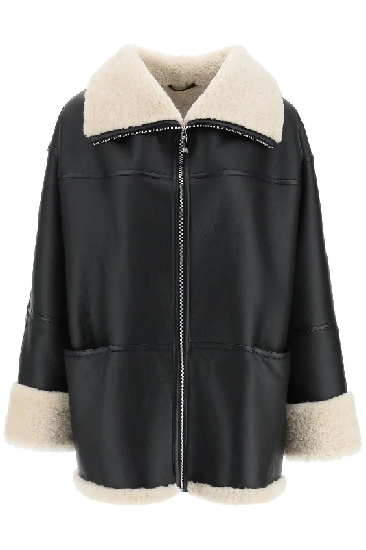 Women's Casual Attire Toteme Women's Oversized Shearling Jacket