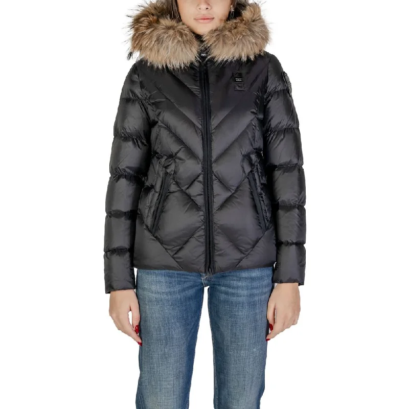 Charming Women's Garments Blauer  Polyamide Jackets & Women's Coat