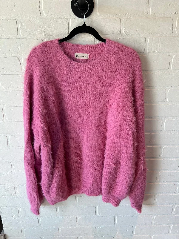 Sweater By Cmc In Pink, Size: L