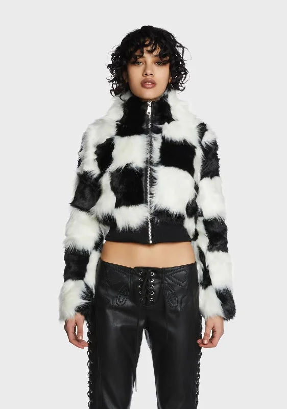 Timeless Women's Clothes Formula Faux Fur Jacket