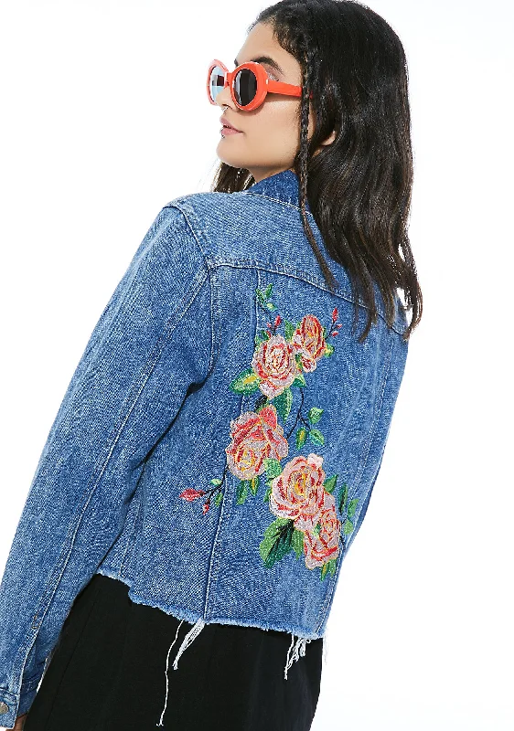 Classic Women's Clothing Styles Sweet Sorrow Denim Jacket