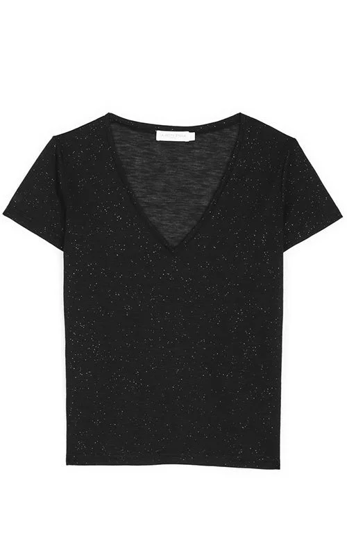 Best Deals Of The Season Affordable Women's Clothes Selvie Black Tshirt