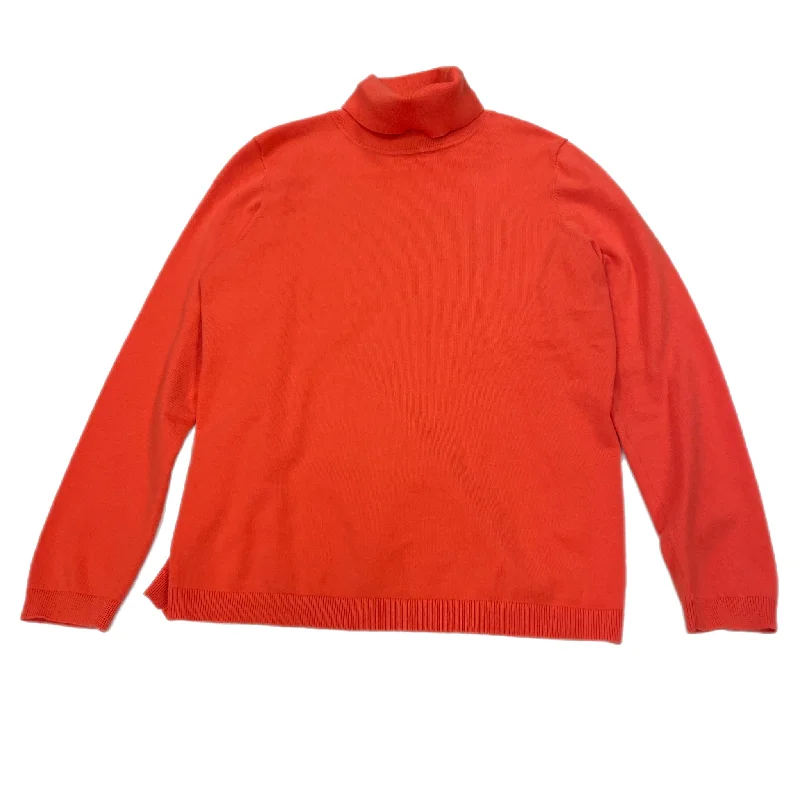 Sweater By Talbots In Orange, Size: Petite  Medium