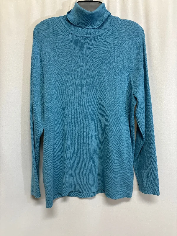 Sweater By Chicos In Blue, Size: L