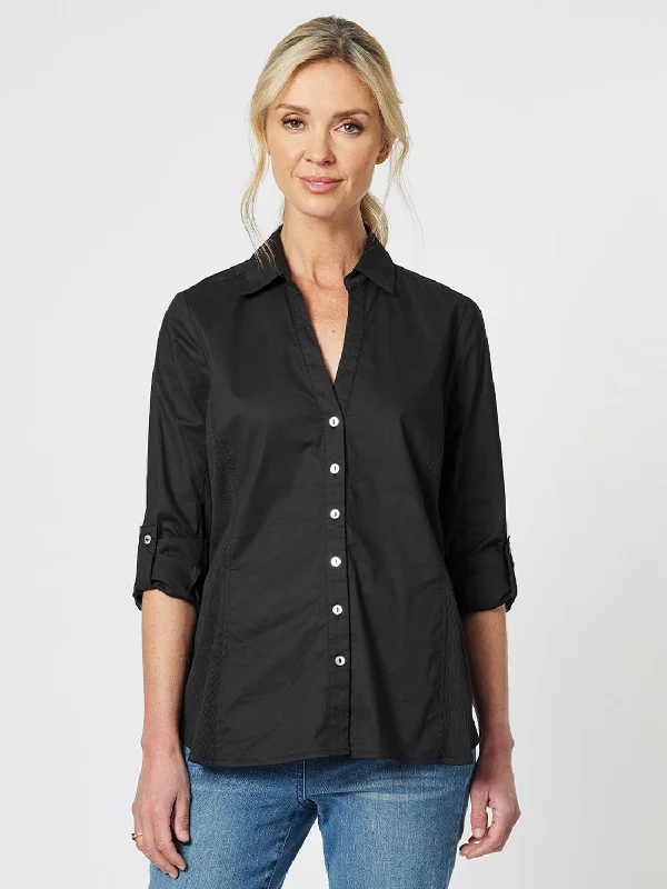 Comfort Meets Fashion Affordable Fashion Clothing For Women Emma Rib Detail Shirt