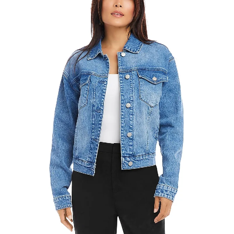 Stylish Outerwear Clothes For Women Womens Solid Outerwear Denim Jacket