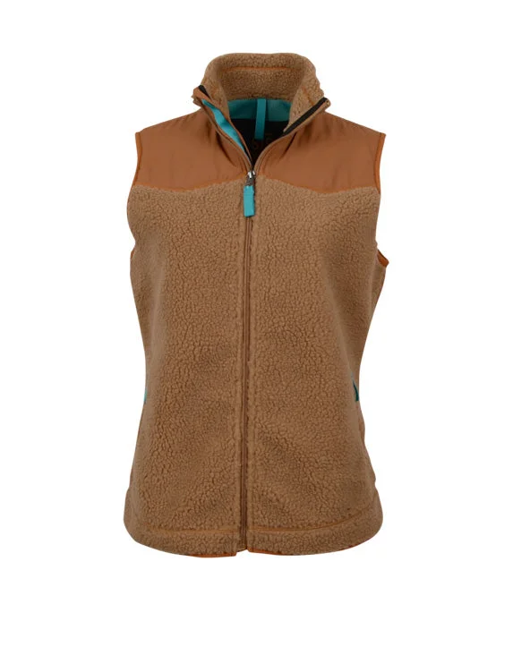 Modern Women's Attire STS Ranchwear Womens Calgary Tan 100% Polyester Fleece Vest