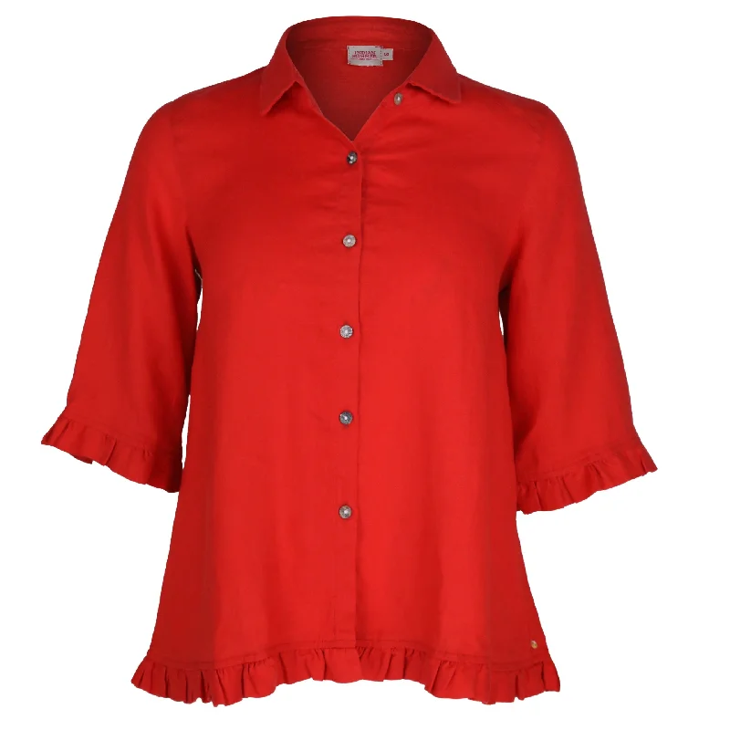 Contemporary Chic Promotions Women's Vintage Garments Rose Ruffle  Fiesta Shirt