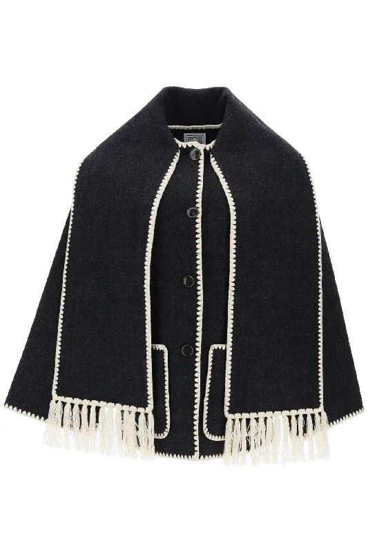 Chic Women's Outfit Toteme Women's Embroide Scarf Jacket