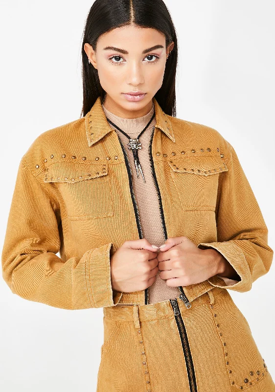 Women's Chic Apparel Twill Jacket