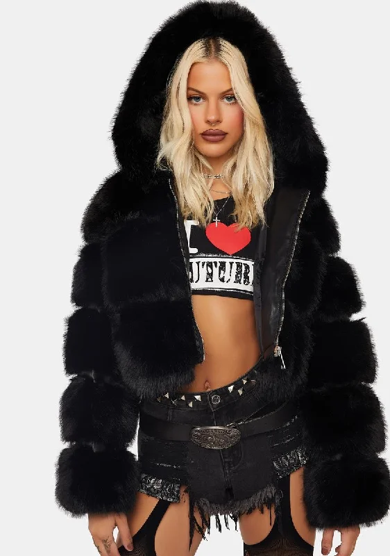 Vintage Clothing For Women Gracelle Faux Fur Jacket