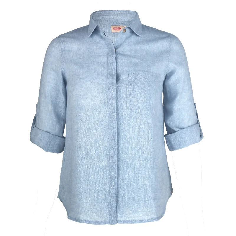 Elevated Casual Discounts Vintage-Inspired Garments Kelly Shirt Sky Blue