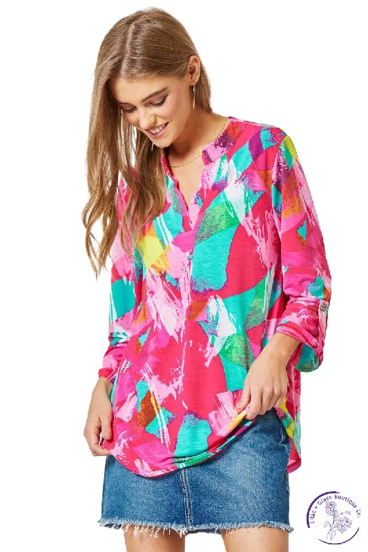 Fashionista Sale Bright Days Ahead 3/4 Sleeve Top