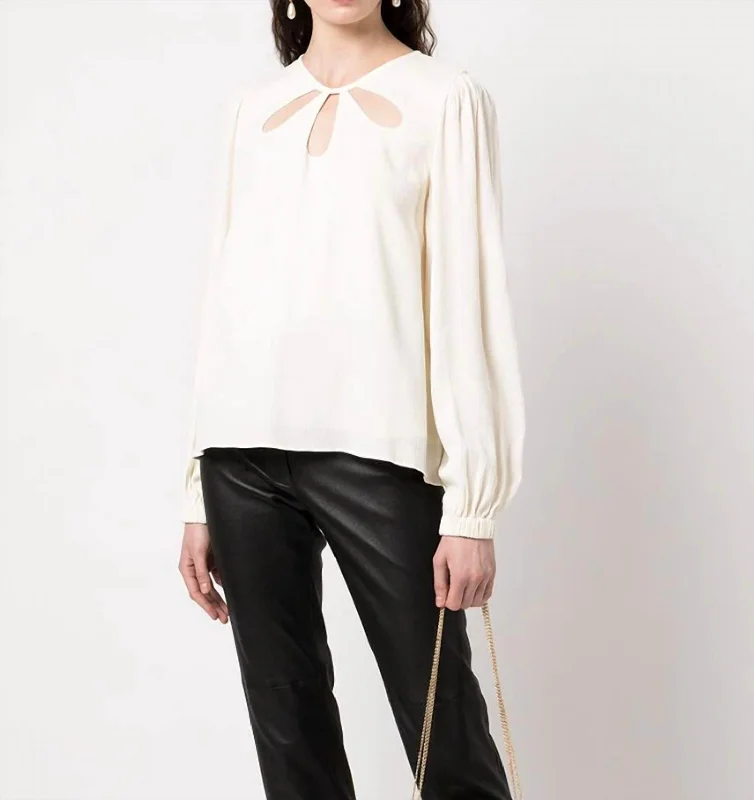 Unleash Your Fashion Louie Top In Ivory