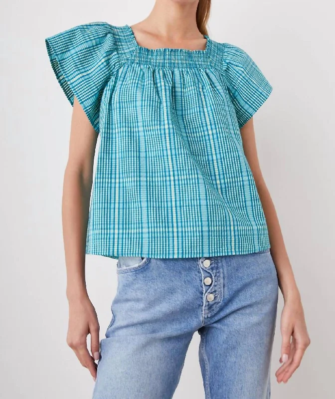 Bold Fashion Sales Sonora Top In Augusta Mini Check