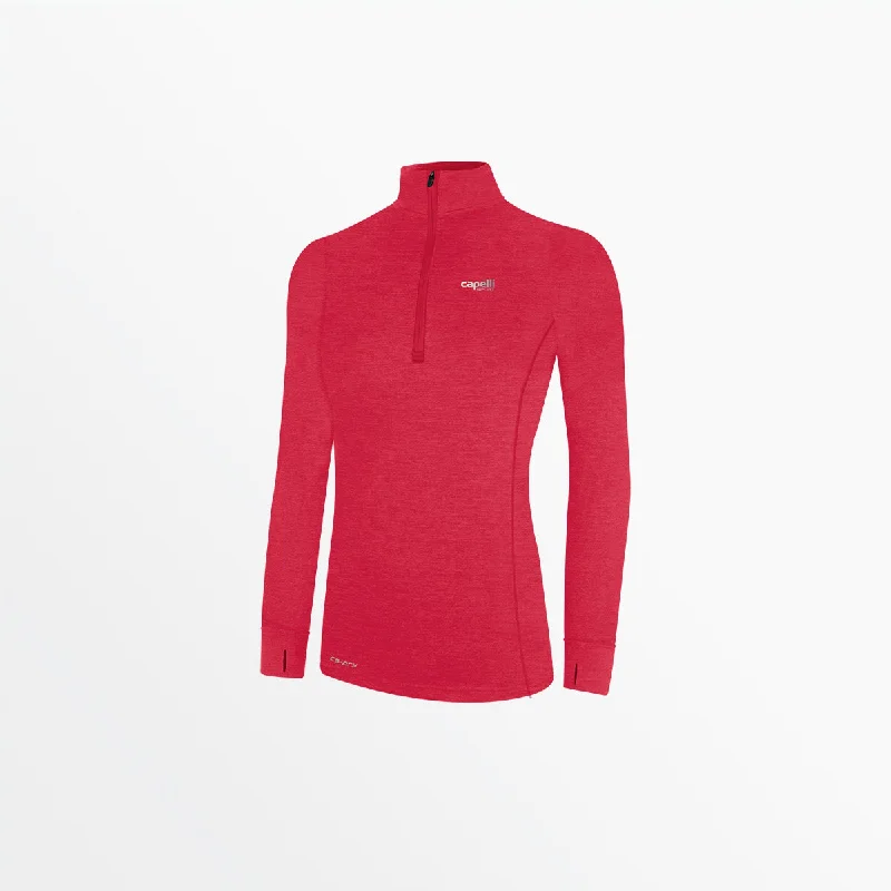 Avant-Garde Style Promotions WOMEN'S 1/4 ZIP RUNNING TOP