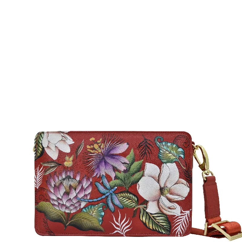 High-End Style Discounts Hand-Painted Leather Triple Compartment Crossbody - 696