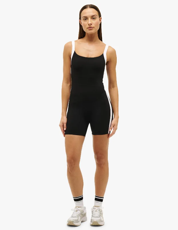 Stay Ahead In Style Vivid Unitard - Black