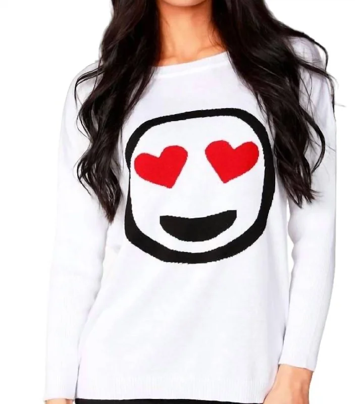 Big Discounts Hearts Emoji Top In White