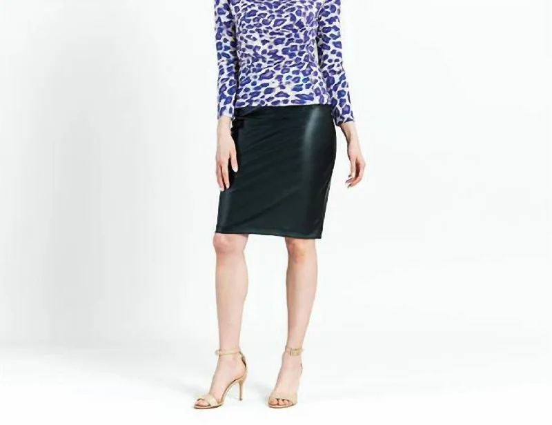 Trendy Threads Foil Knit - Draped Neck Side Ruched Top In Plum Cheetah