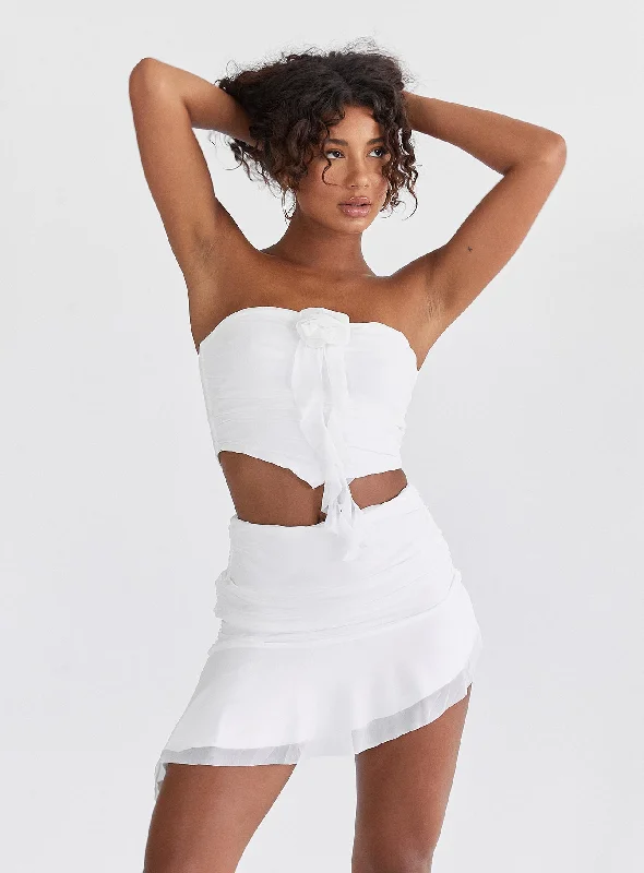 Mega Sale Lovell Ruffle Set White