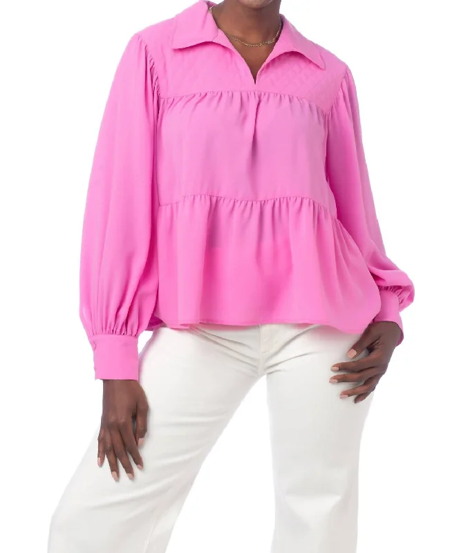 Limited Time Josie Top In Bright Orchid