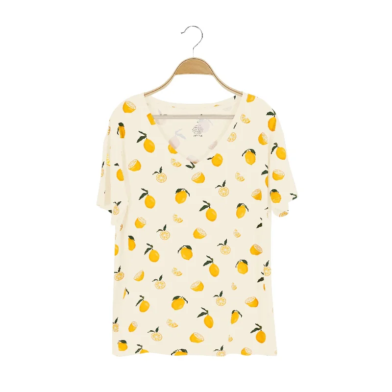 Absurdly Cheap Sale Women’s Relaxed Fit V-Neck in Lemon