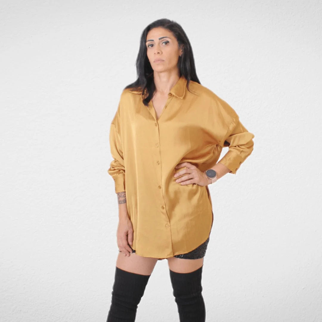 Weekend Exclusive Shirt Satin - Women - Gold