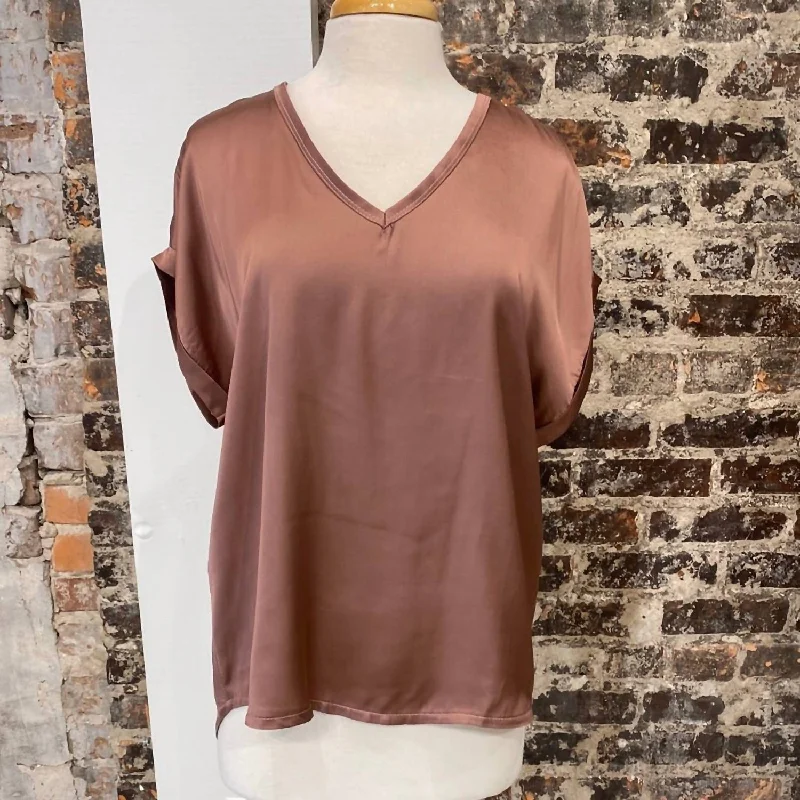 Casual Chic Deals Tessa Top In Rose