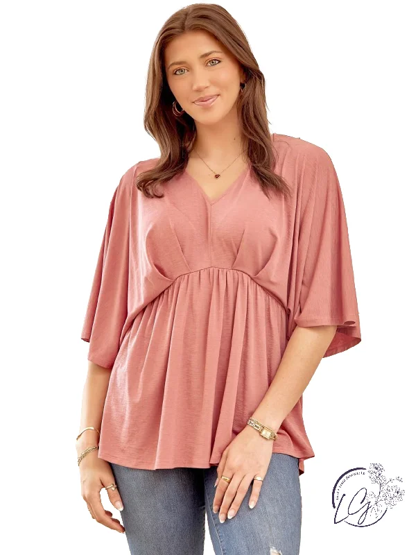 Budget Friendly Mauve Dreamer Top