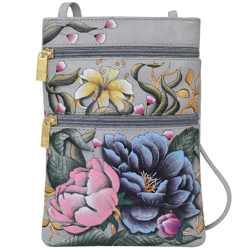 Urban Elegance Deals Hand Painted Mini Double Zip Travel Crossbody - 448