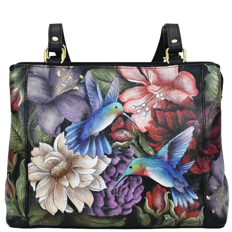 Classic Chic Deals Hand Painted Hummingbirds Medium Everyday Tote - 710