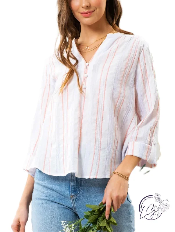 Summer Deals Wasting Time Striped Top