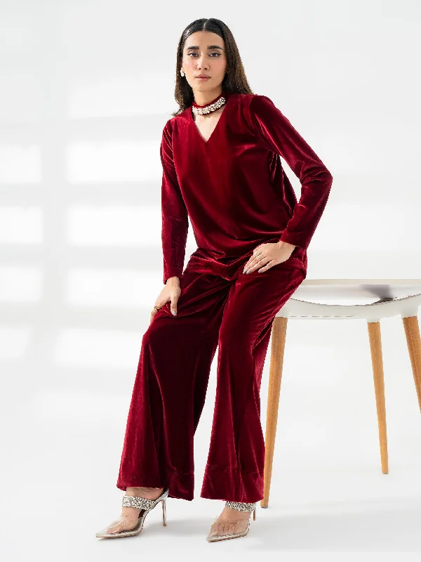 Fashionista Favorites Embellished Velour Co-Ord Set