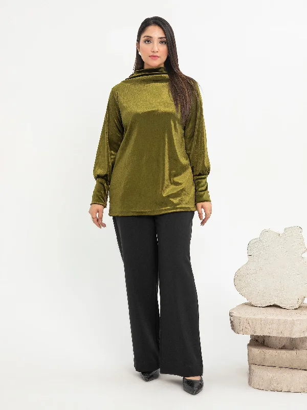 Casual Yet Chic Sales Velvet Top-Dyed