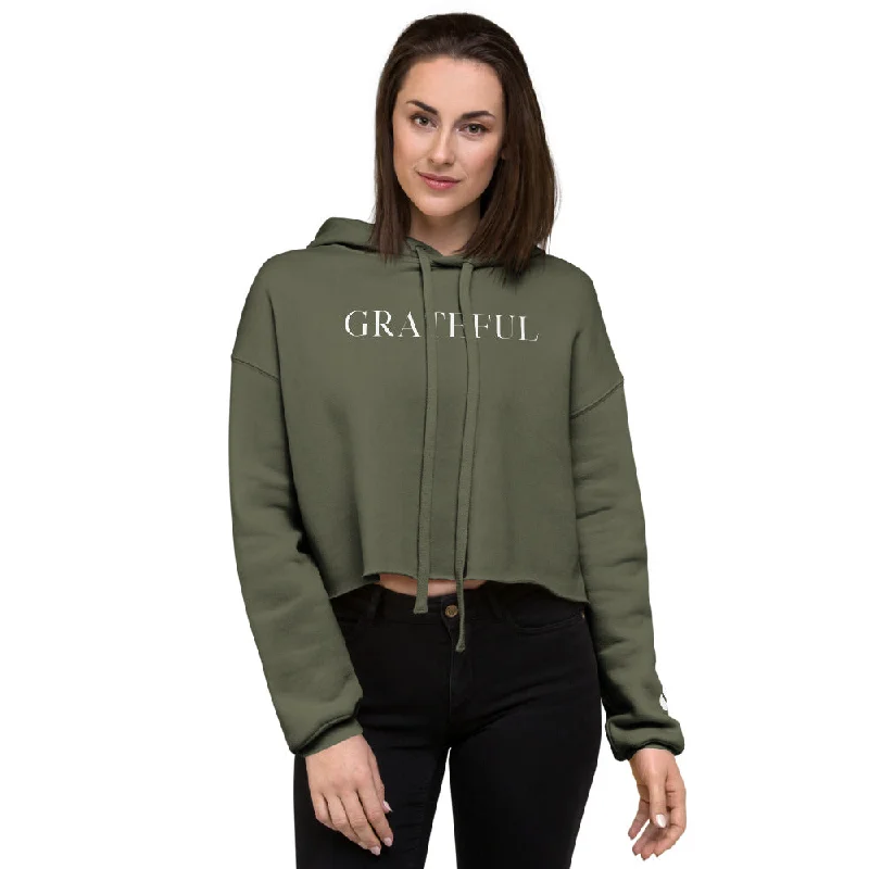 Women's Clothing For Everyday Wear Grateful - Crop Hoodie