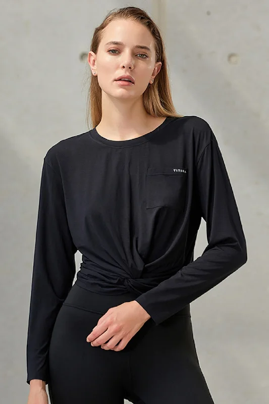 Women's Casual Apparel For Weekends Aurora Cropped Long Sleeve