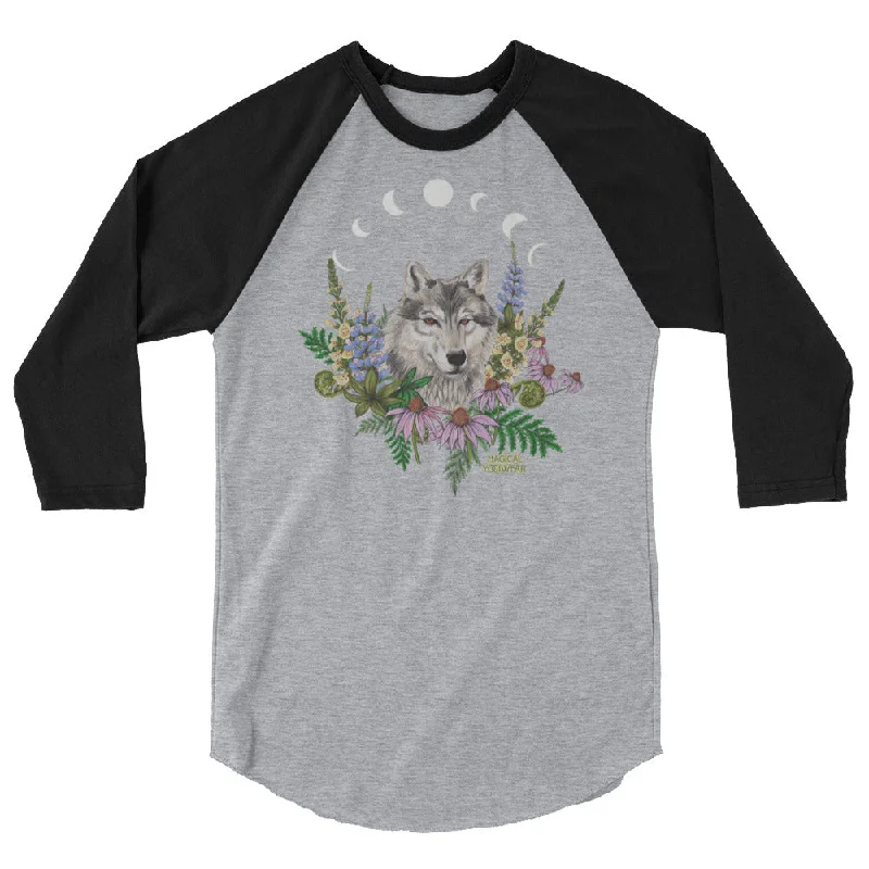 Comfortable Women's Clothes Lone Wolf Baseball shirt