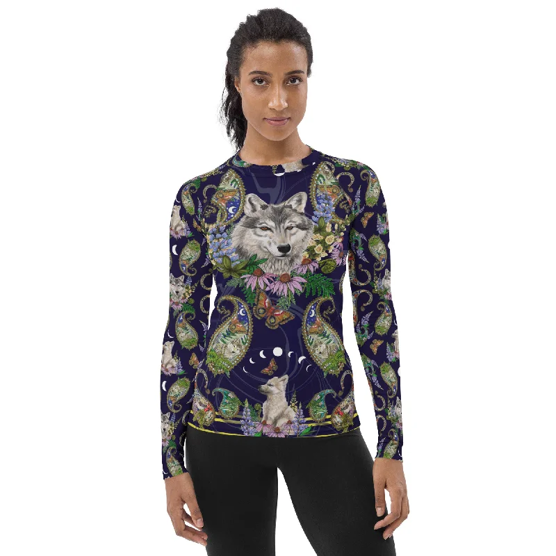 Formal Clothing For Women Lone Wolf & Cub Women's Rash Guard