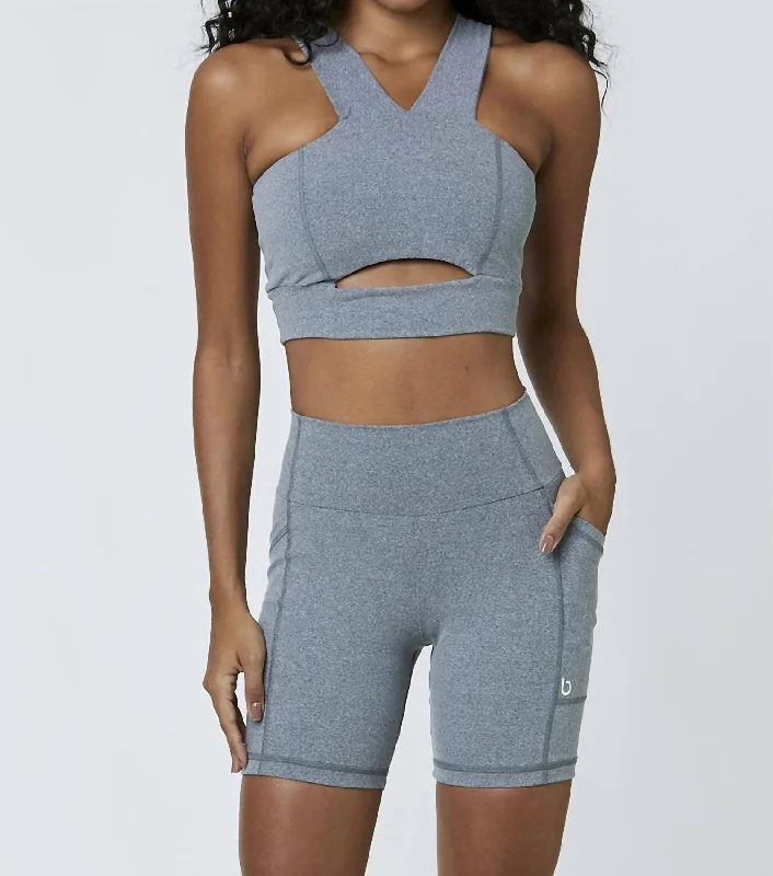 Women's Casual Wear Clothing Penelope Active Sports Bra In Grey