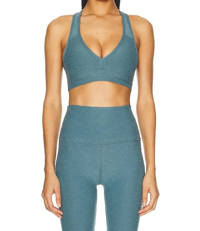 Women's Tailored Outfit Spacedye Lift Your Spirts Bra In Storm Heather